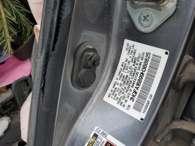 2HGFA16899H360825 - 2009 HONDA CIVIC EX GRAY photo 12