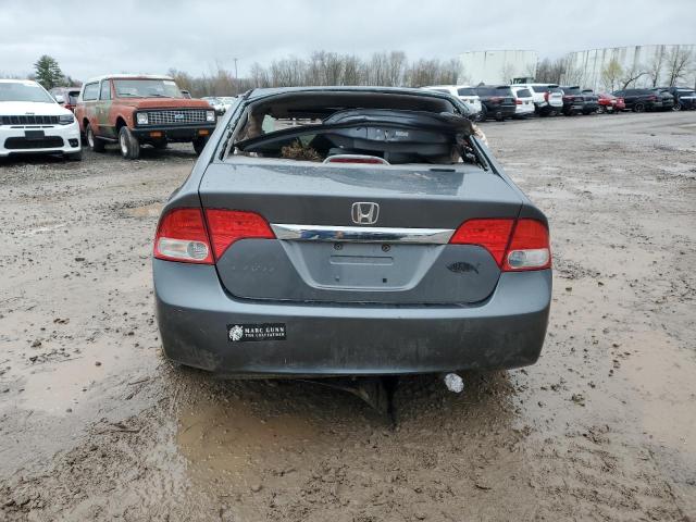 2HGFA16899H360825 - 2009 HONDA CIVIC EX GRAY photo 6