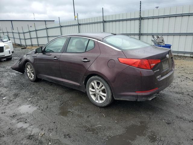 5XXGM4A70DG097744 - 2013 KIA OPTIMA LX PURPLE photo 2