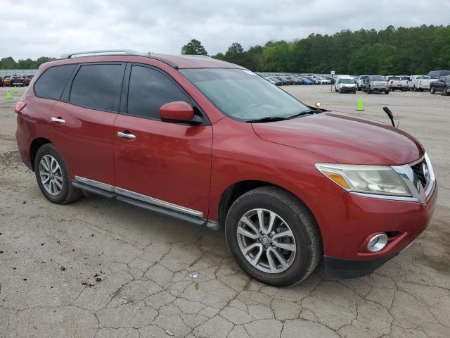 5N1AR2MN7DC616421 - 2013 NISSAN PATHFINDER S RED photo 4