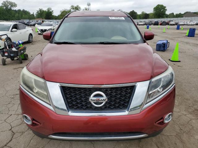 5N1AR2MN7DC616421 - 2013 NISSAN PATHFINDER S RED photo 5