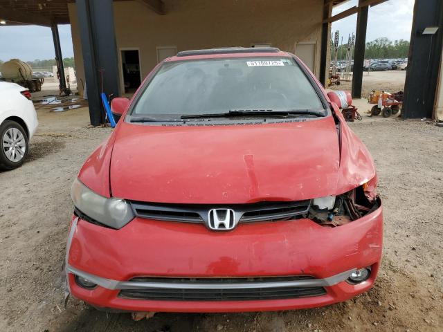 2HGFG12857H584160 - 2007 HONDA CIVIC EX RED photo 5