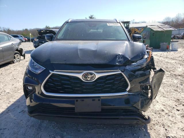 5TDGZRBH4LS513748 - 2020 TOYOTA HIGHLANDER XLE BLACK photo 5