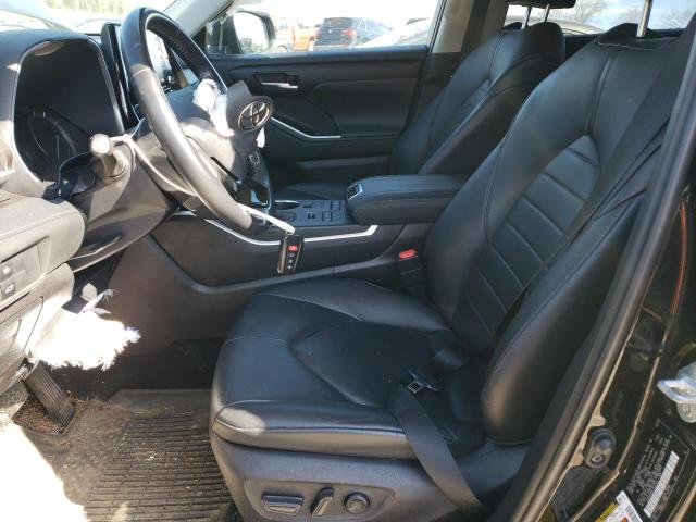 5TDGZRBH4LS513748 - 2020 TOYOTA HIGHLANDER XLE BLACK photo 7