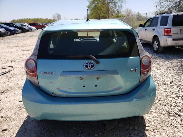 JTDKDTB30C1031138 - 2012 TOYOTA PRIUS C BLUE photo 6