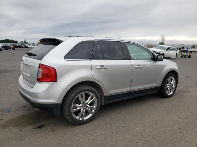 2FMDK3K95CBA70763 - 2012 FORD EDGE LIMITED SILVER photo 3