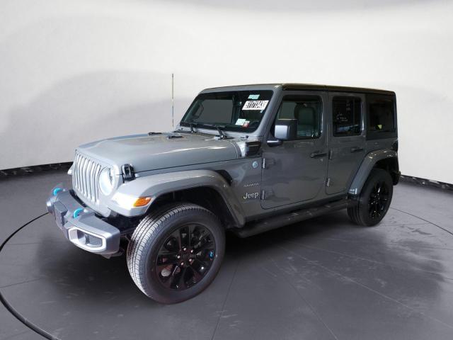 1C4JJXP67PW642677 - 2023 JEEP WRANGLER SAHARA 4XE GRAY photo 1