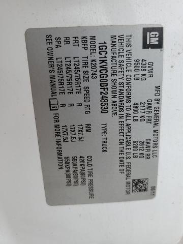 1GC1KVCG0BF248530 - 2011 CHEVROLET SILVERADO K2500 HEAVY DUTY WHITE photo 13