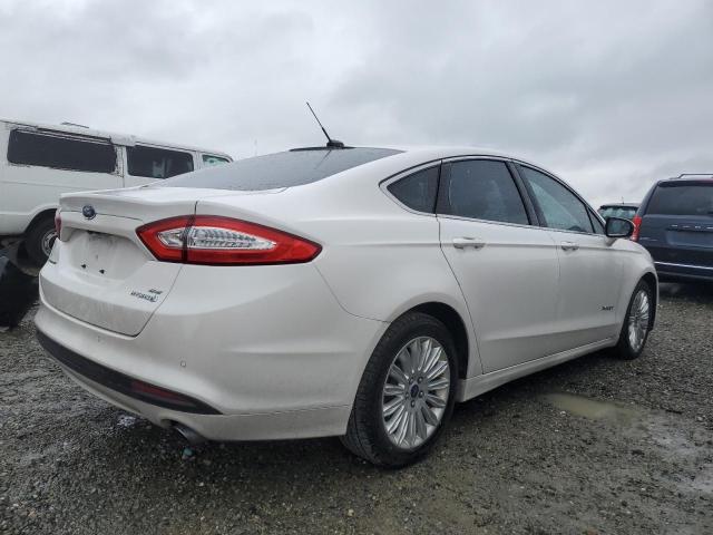 3FA6P0LU2DR371614 - 2013 FORD FUSION SE HYBRID WHITE photo 3