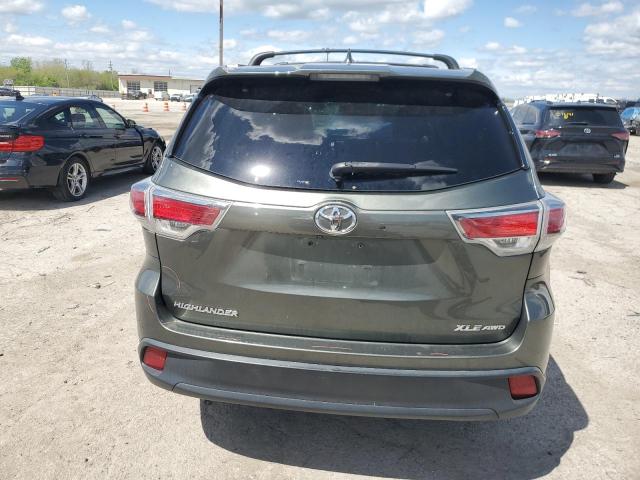 5TDJKRFHXES059285 - 2014 TOYOTA HIGHLANDER XLE CHARCOAL photo 6