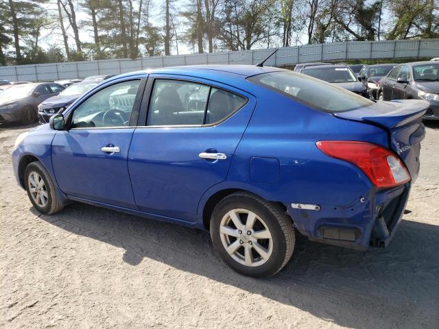 3N1CN7AP6EL852515 - 2014 NISSAN VERSA S BLUE photo 2