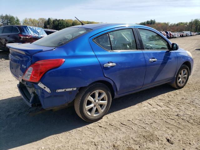 3N1CN7AP6EL852515 - 2014 NISSAN VERSA S BLUE photo 3