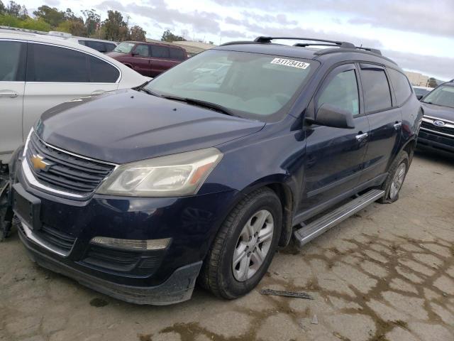 1GNKVFKD0FJ186954 - 2015 CHEVROLET TRAVERSE LS BLUE photo 1