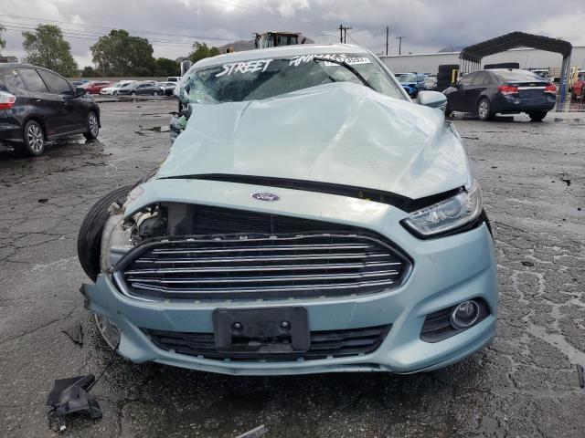 3FA6P0LU6ER366191 - 2014 FORD FUSION SE HYBRID TURQUOISE photo 5