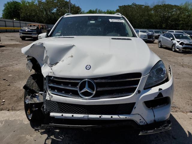 4JGDA5HB8FA564222 - 2015 MERCEDES-BENZ ML 350 4MATIC WHITE photo 5