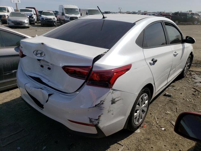 3KPC24A68LE098756 - 2020 HYUNDAI ACCENT SE WHITE photo 3