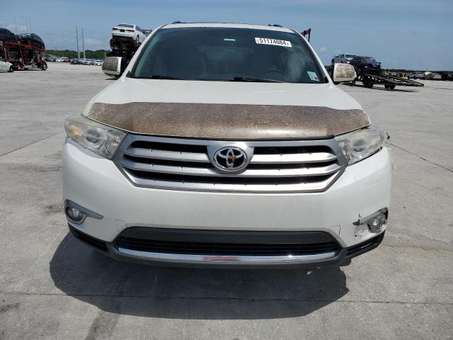 5TDYK3EH2CS057475 - 2012 TOYOTA HIGHLANDER LIMITED WHITE photo 5