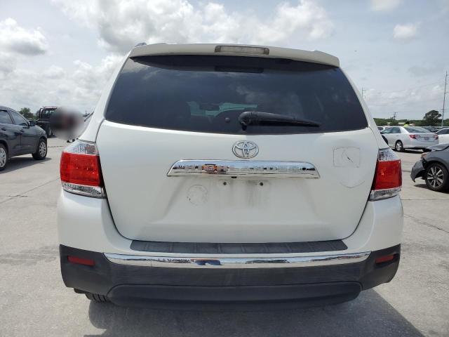 5TDYK3EH2CS057475 - 2012 TOYOTA HIGHLANDER LIMITED WHITE photo 6