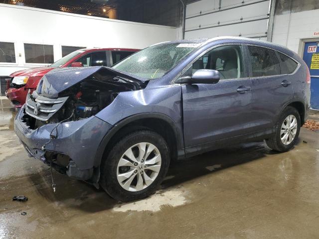 2HKRM4H7XDH604605 - 2013 HONDA CR-V EXL BLUE photo 1