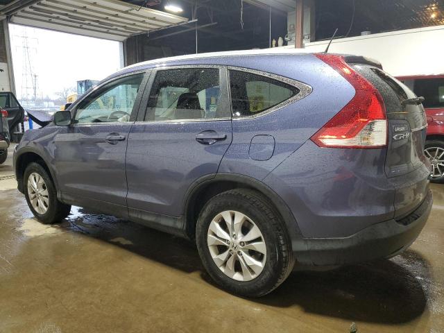 2HKRM4H7XDH604605 - 2013 HONDA CR-V EXL BLUE photo 2