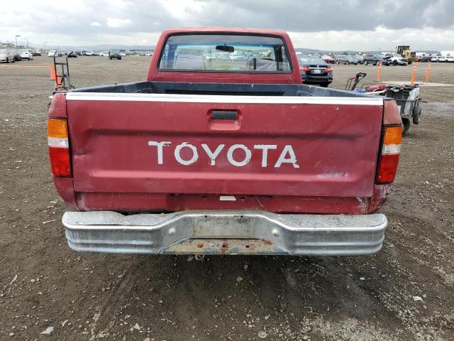 4TARN81AXPZ138290 - 1993 TOYOTA PICKUP 1/2 TON SHORT WHEELBASE STB BURGUNDY photo 6