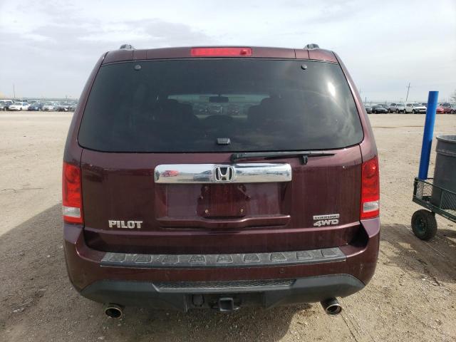 5FNYF4H90FB026815 - 2015 HONDA PILOT TOURING BURGUNDY photo 6