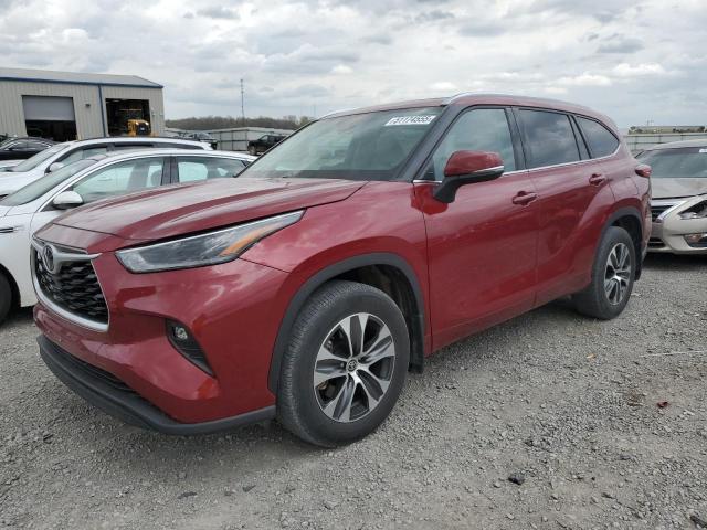 5TDGZRBH0MS085971 - 2021 TOYOTA HIGHLANDER XLE 勃艮第红 照片 1