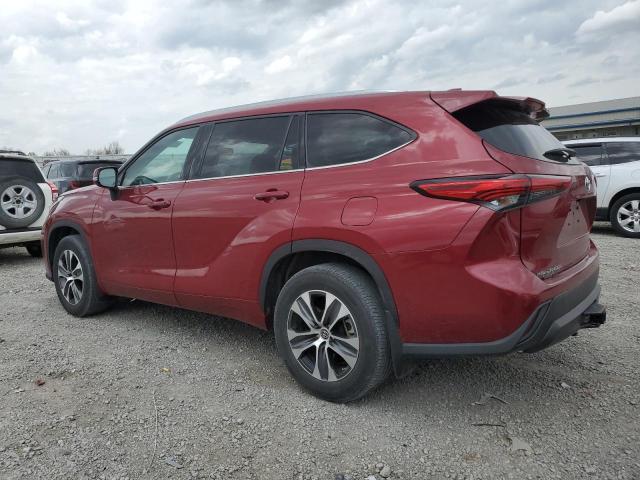 5TDGZRBH0MS085971 - 2021 TOYOTA HIGHLANDER XLE 勃艮第红 照片 2