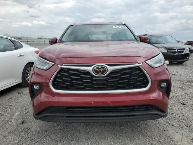 5TDGZRBH0MS085971 - 2021 TOYOTA HIGHLANDER XLE 勃艮第红 照片 5