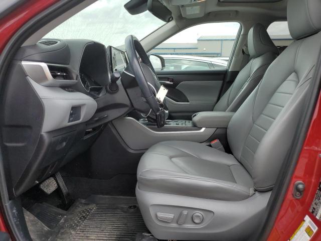 5TDGZRBH0MS085971 - 2021 TOYOTA HIGHLANDER XLE 勃艮第红 照片 7