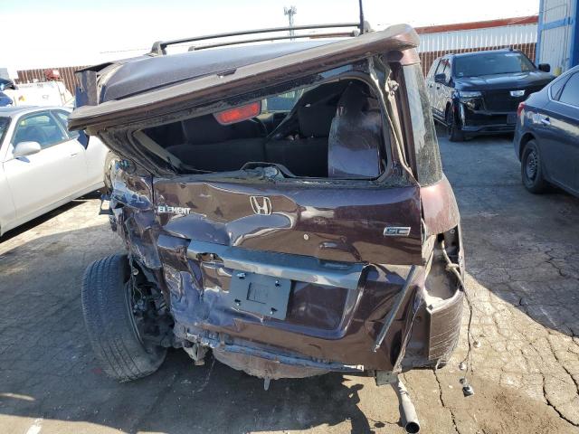 5J6YH18939L002190 - 2009 HONDA ELEMENT SC BURGUNDY photo 6