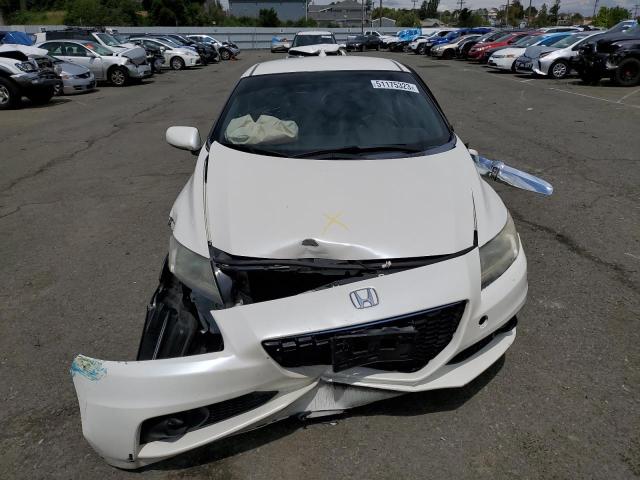 JHMZF1D67ES000243 - 2014 HONDA CR-Z EX WHITE photo 5