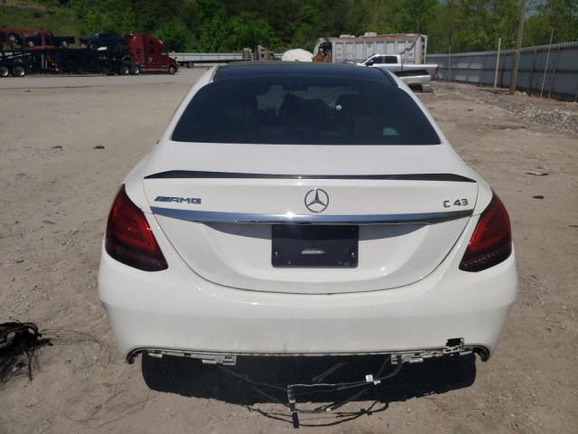 55SWF6EB1KU302356 - 2019 MERCEDES-BENZ C 43 AMG WHITE photo 6