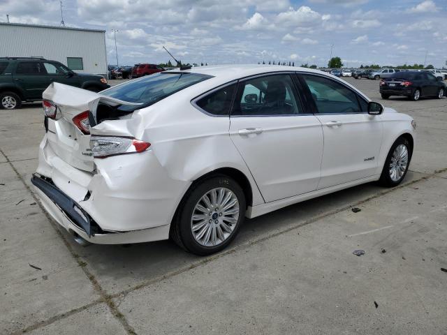 3FA6P0LU7FR239189 - 2015 FORD FUSION SE HYBRID WHITE photo 3