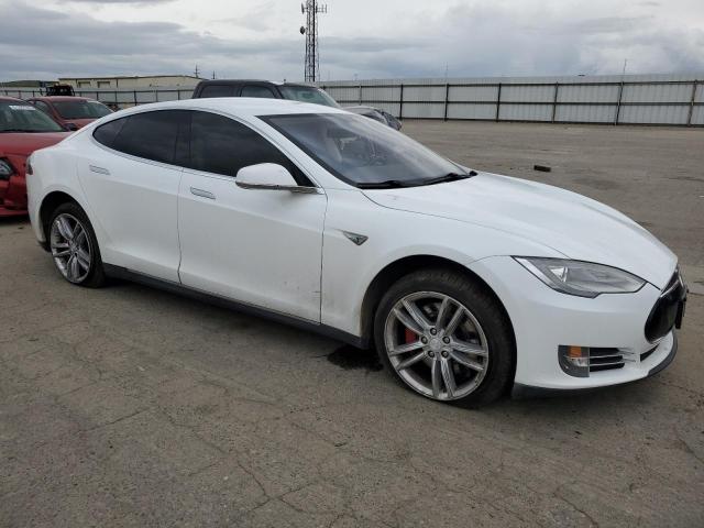 5YJSA1CP6DFP05560 - 2013 TESLA MODEL S WHITE photo 4