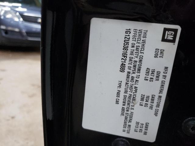 1G1ZU53816F214889 - 2006 CHEVROLET MALIBU LTZ BLACK photo 12