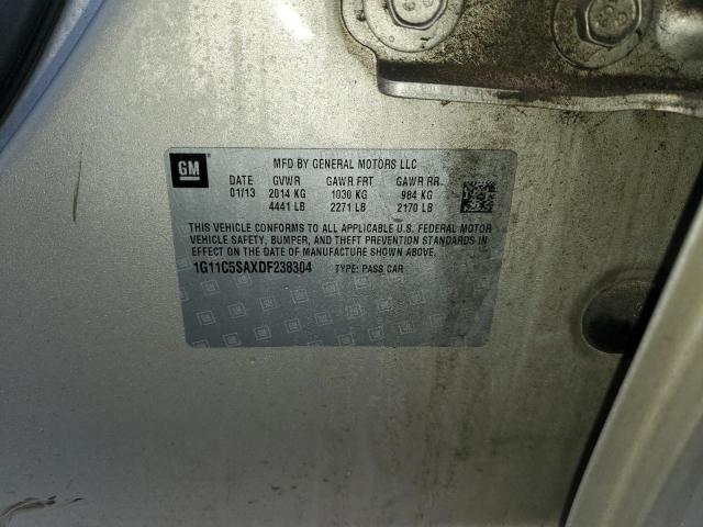 1G11C5SAXDF238304 - 2013 CHEVROLET MALIBU 1LT TAN photo 12