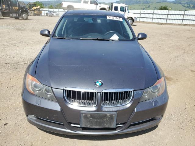 WBAVB73597KY62371 - 2007 BMW 335 I GRAY photo 5