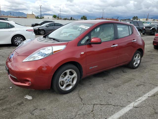 JN1AZ0CP8CT019789 - 2012 NISSAN LEAF SV RED photo 1