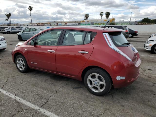 JN1AZ0CP8CT019789 - 2012 NISSAN LEAF SV RED photo 2