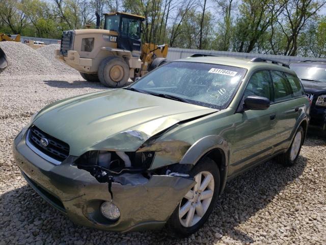 4S4BP61C576329439 - 2007 SUBARU LEGACY OUTBACK 2.5I GREEN photo 1