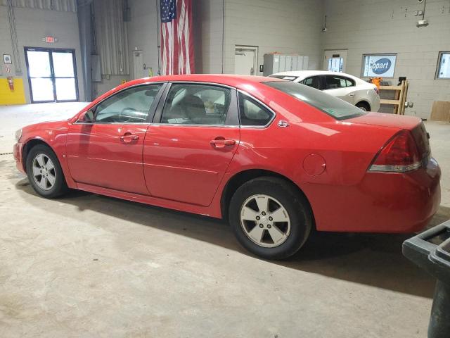 2G1WT57N491326295 - 2009 CHEVROLET IMPALA 1LT RED photo 2