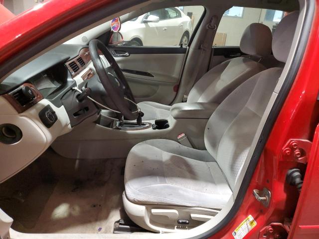 2G1WT57N491326295 - 2009 CHEVROLET IMPALA 1LT RED photo 7