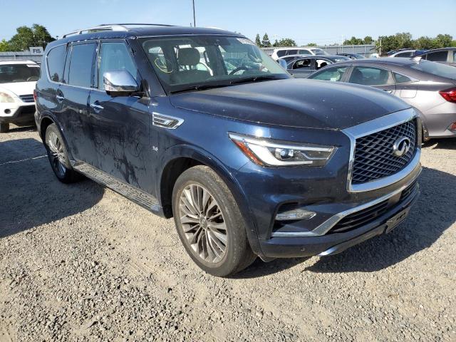 JN8AZ2NE8K9225523 - 2019 INFINITI QX80 LUXE BLUE photo 4