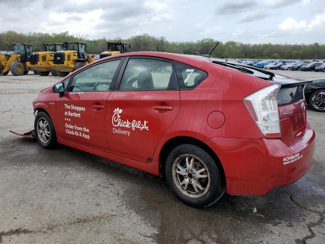 JTDKN3DUXA0202015 - 2010 TOYOTA PRIUS RED photo 2