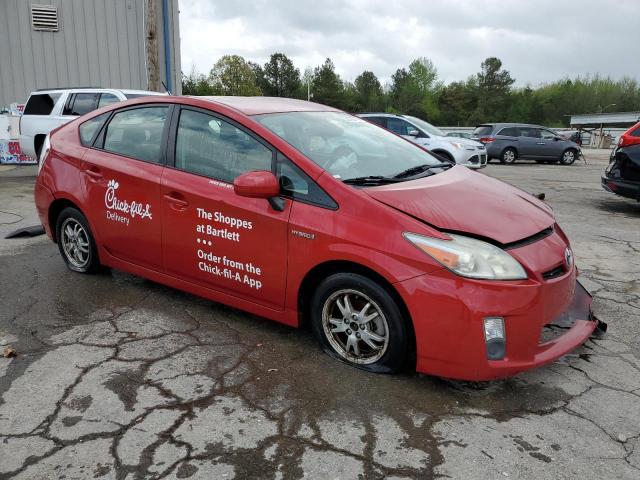 JTDKN3DUXA0202015 - 2010 TOYOTA PRIUS RED photo 4