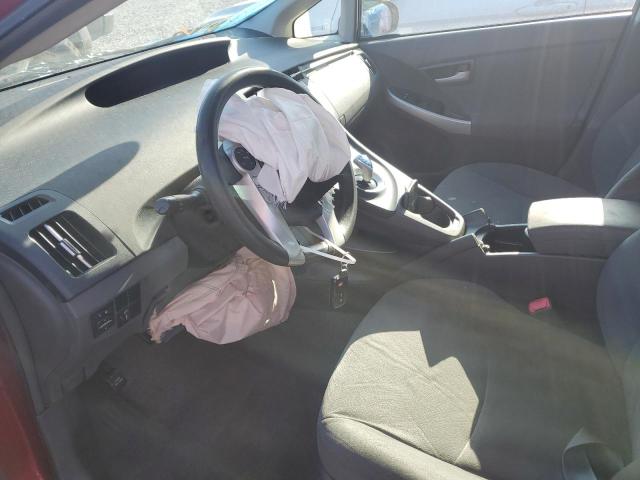 JTDKN3DUXA0202015 - 2010 TOYOTA PRIUS RED photo 7