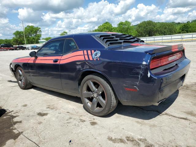 2C3CDYAGXDH582321 - 2013 DODGE CHALLENGER SXT BLUE photo 2