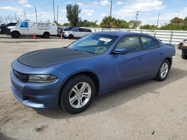 2C3CDXBG6FH790093 - 2015 DODGE CHARGER SE BLUE photo 1