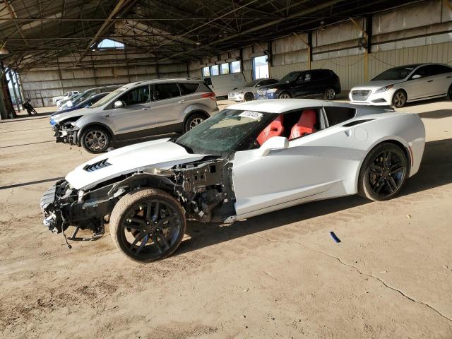 1G1YB2D75K5100805 - 2019 CHEVROLET CORVETTE STINGRAY 1LT WHITE photo 1